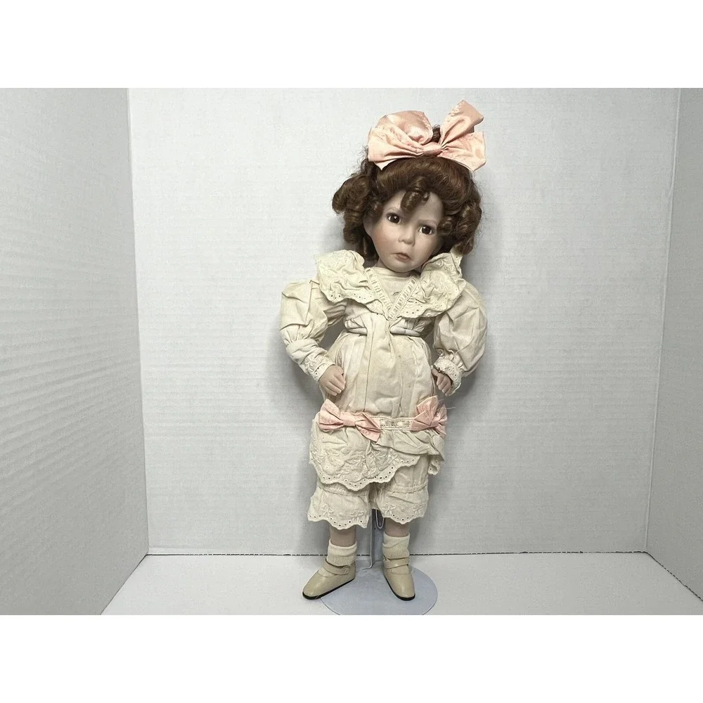 Vintage Dianna Effner Little Girl With A Curl Porcelain Doll grannycore gift